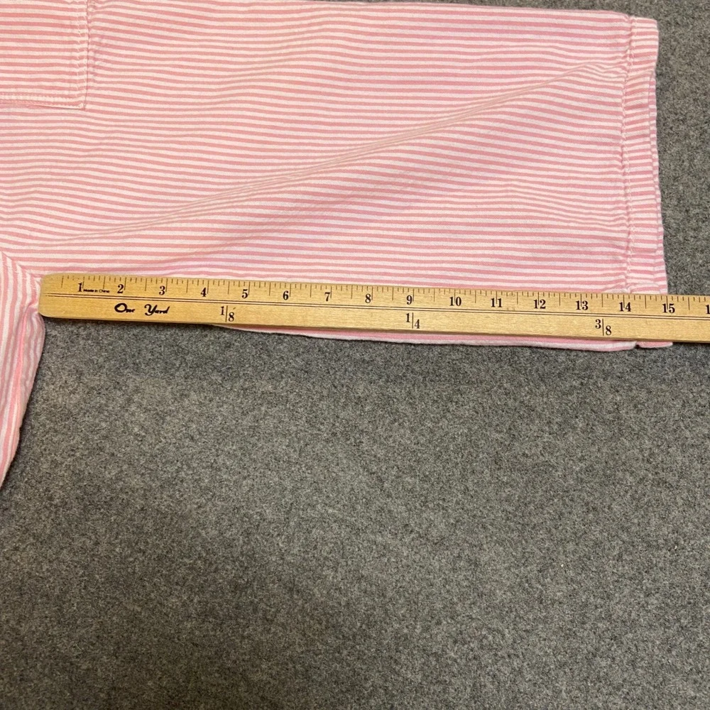 Old Navy Striped Overalls Jumpsuit Girls 5T Pink White Tie Strap Cotton Wide Leg